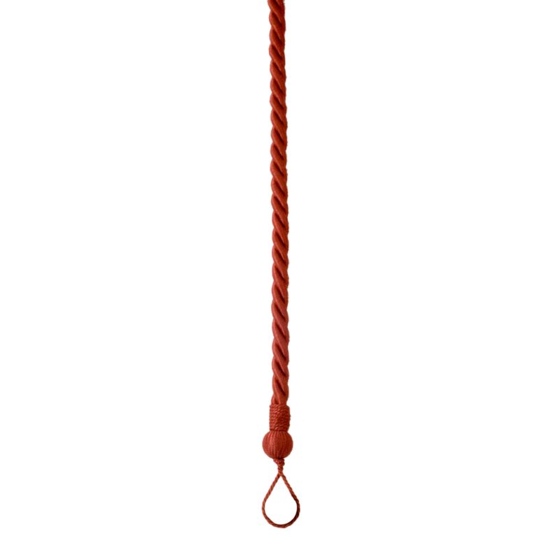 Colours By Bandq Matt Rope Curtain Tieback Terracotta