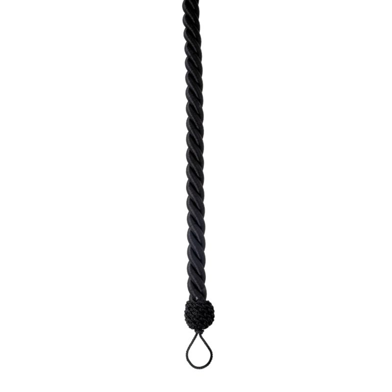 Colours by B&Q Shiny Rope Curtain Tieback Black