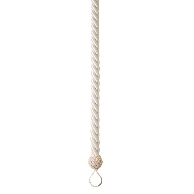 Colours by B&Q Shiny Rope Curtain Tieback Cream