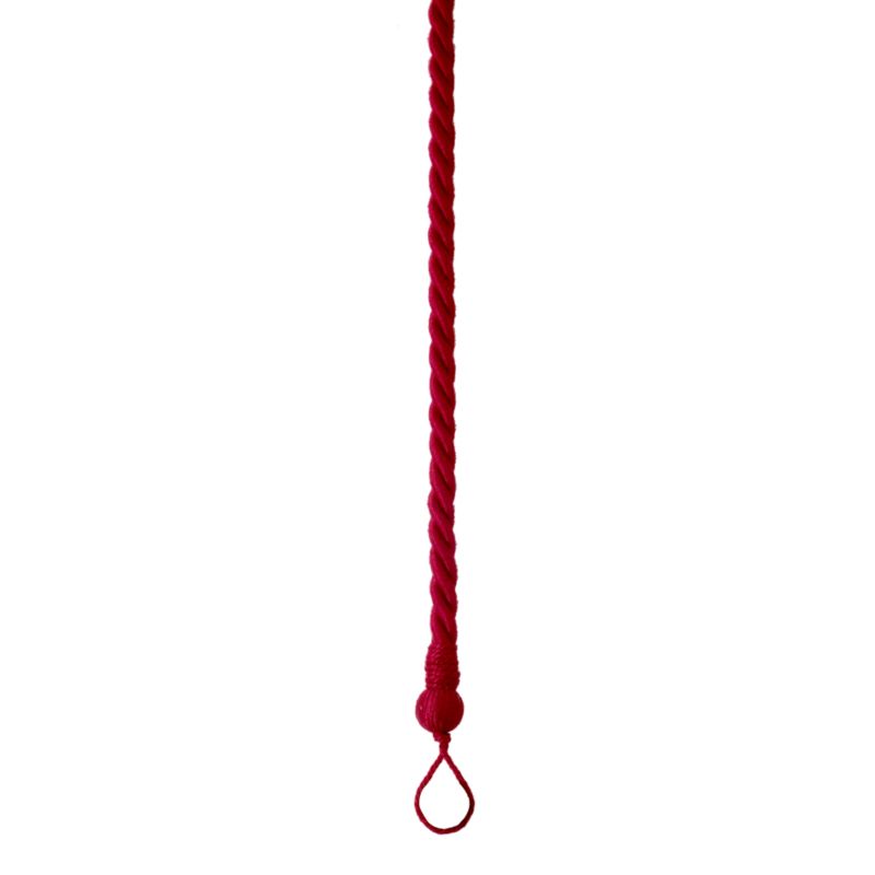 Colours By Bandq Matt Rope Curtain Tieback Red