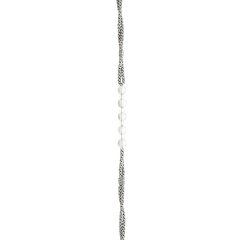 Colours By Bandq Beaded Rope Curtain Tieback Silver