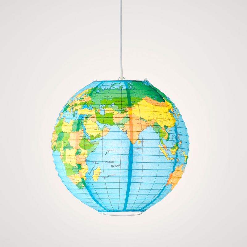 Earth World Paper Light Shade