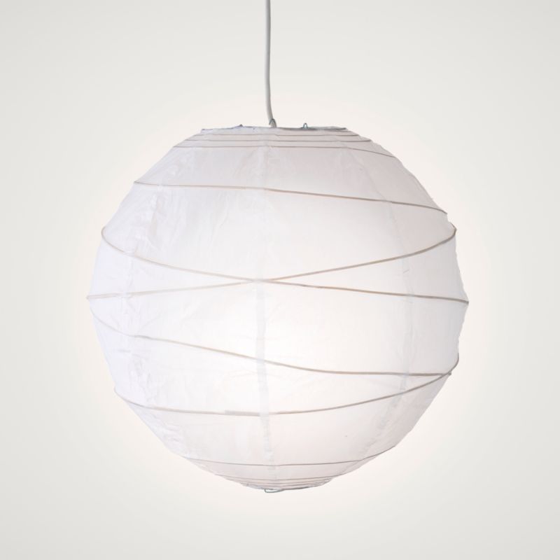 Lights by B&Q Beijing Rice Paper Shade Ball Shape White