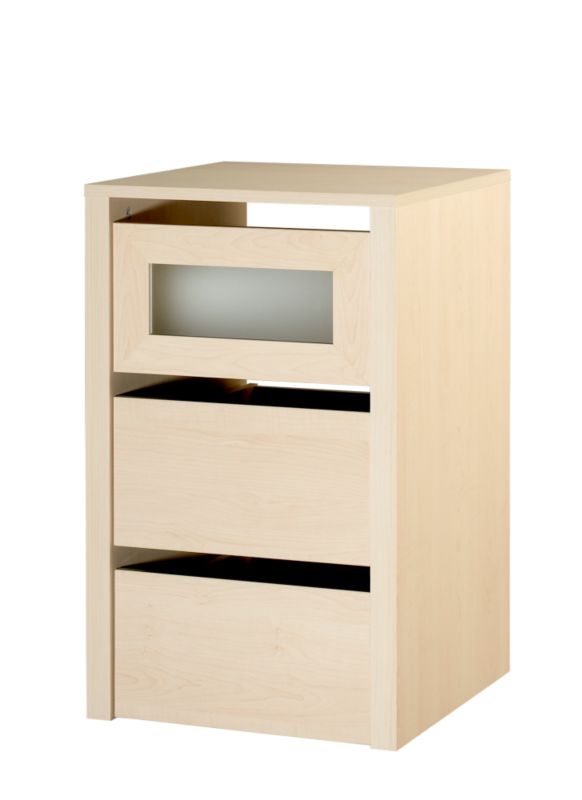 Width Interior 3 Drawer Chest