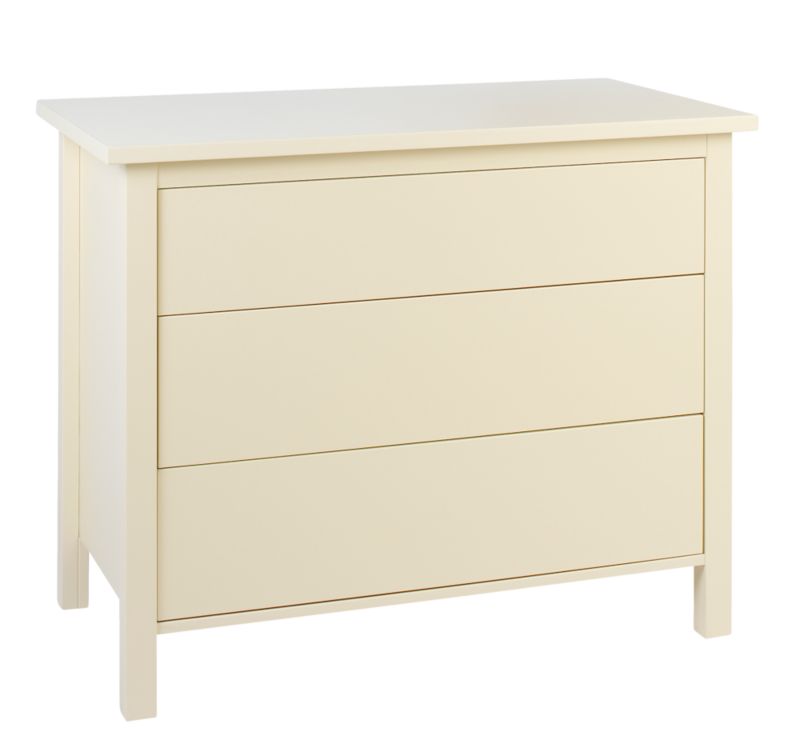 Style 3 Drawer Wide Chest Cream