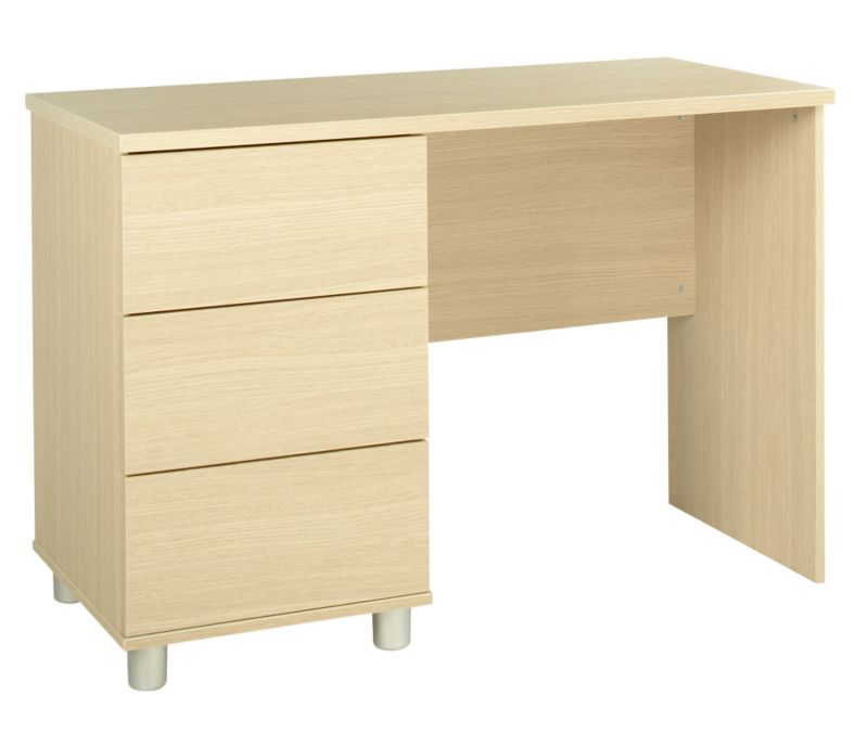 contemporary Style Single Pedestal Dressing Table Maple Style Style