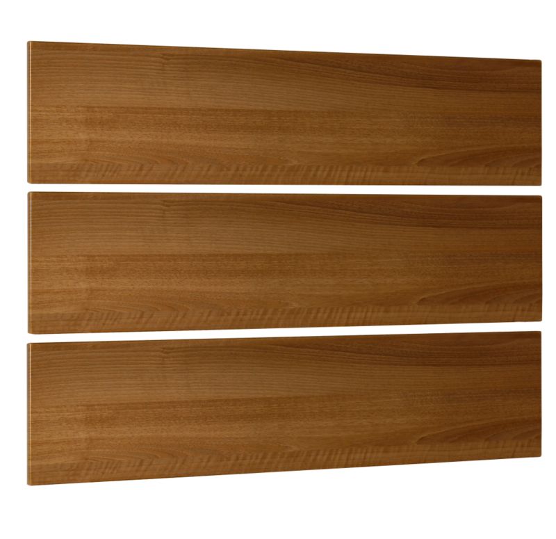 Contemporary Linen Drawer Pack Walnut Style Pack Of 3