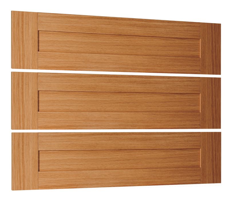 Shaker Linen Drawer Pack Walnut Style Pack Of 3