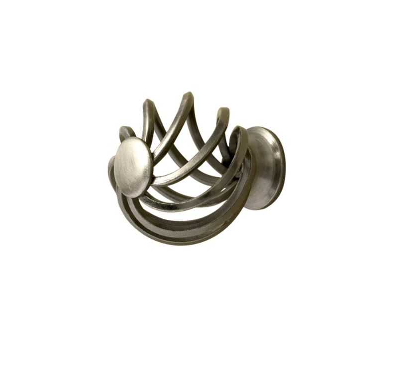 Wire Cage Knob Antique Pewter Style 44mm Pack of 2