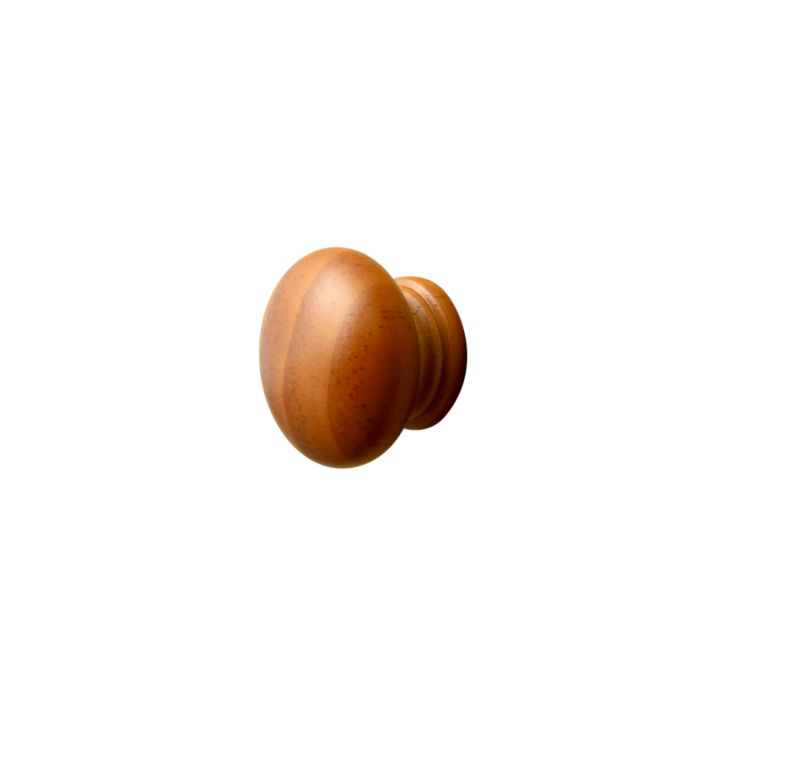 Wooden Knob Pine Style (pack Of 2)