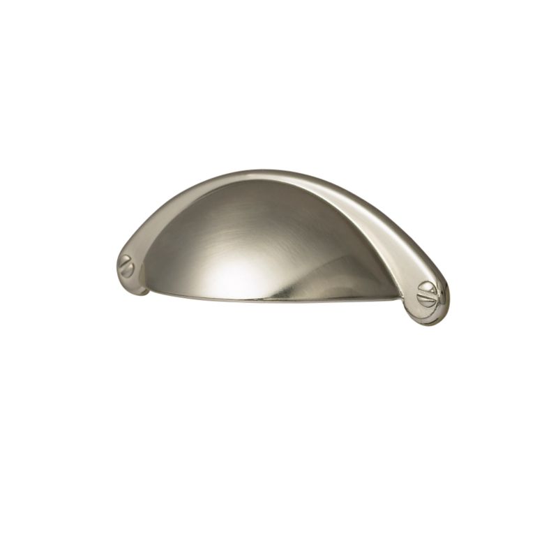 Cooke & Lewis Cup Handle Brushed Nickel Style (Pack of 2)