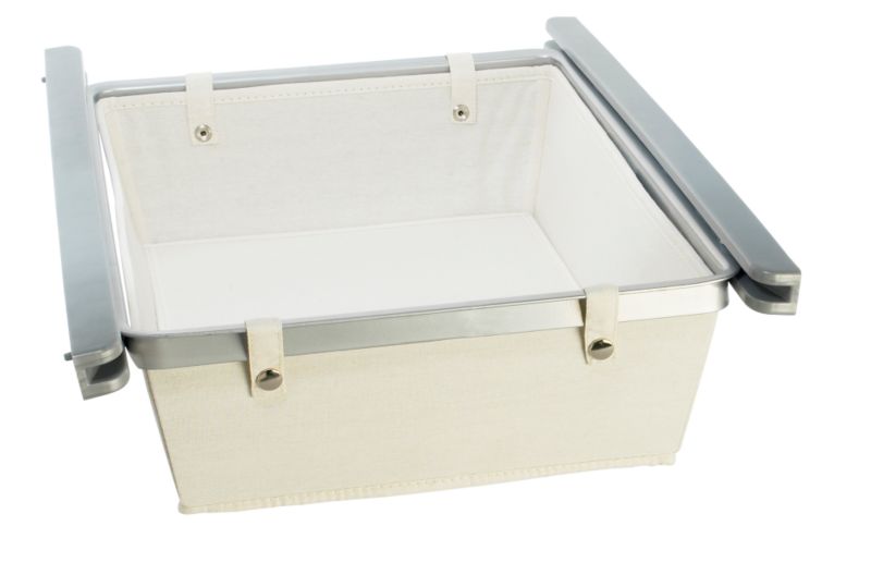 single Pull Out Canvas Drawer Cream