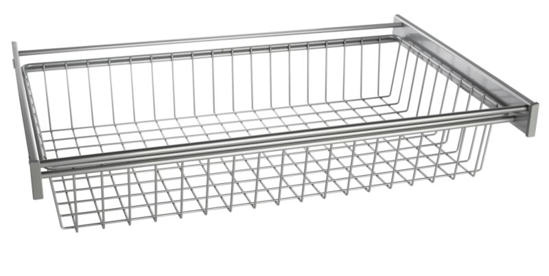 Double Pull Out Wire Basket With Smooth Action Runners