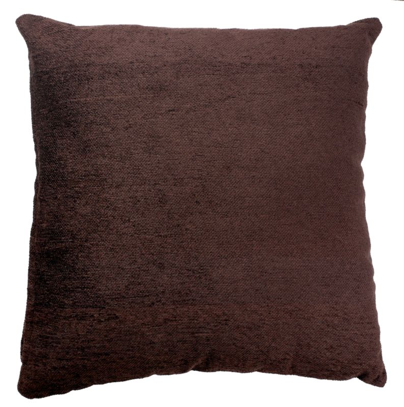 Chenille Cushion Chocolate