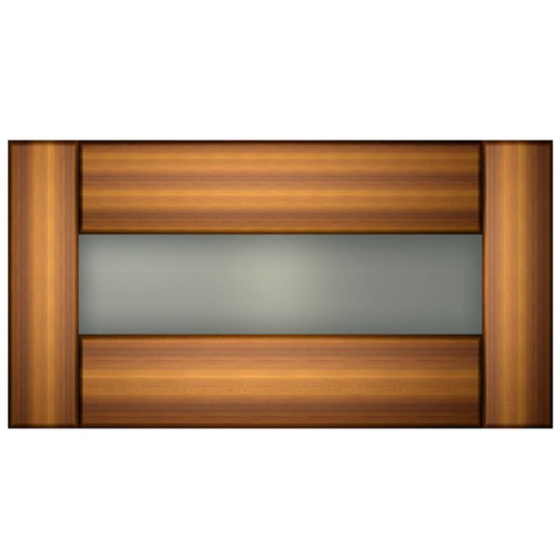 Cooke and Lewis Kitchens Cooke and Lewis Plum Style Shaker Pack ZA Glazed Bridging Door/Pan Drawer Front 1000mm