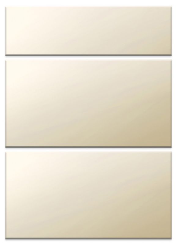 it Kitchens Gloss Cream Slab Pack C Drawer Fronts 500mm