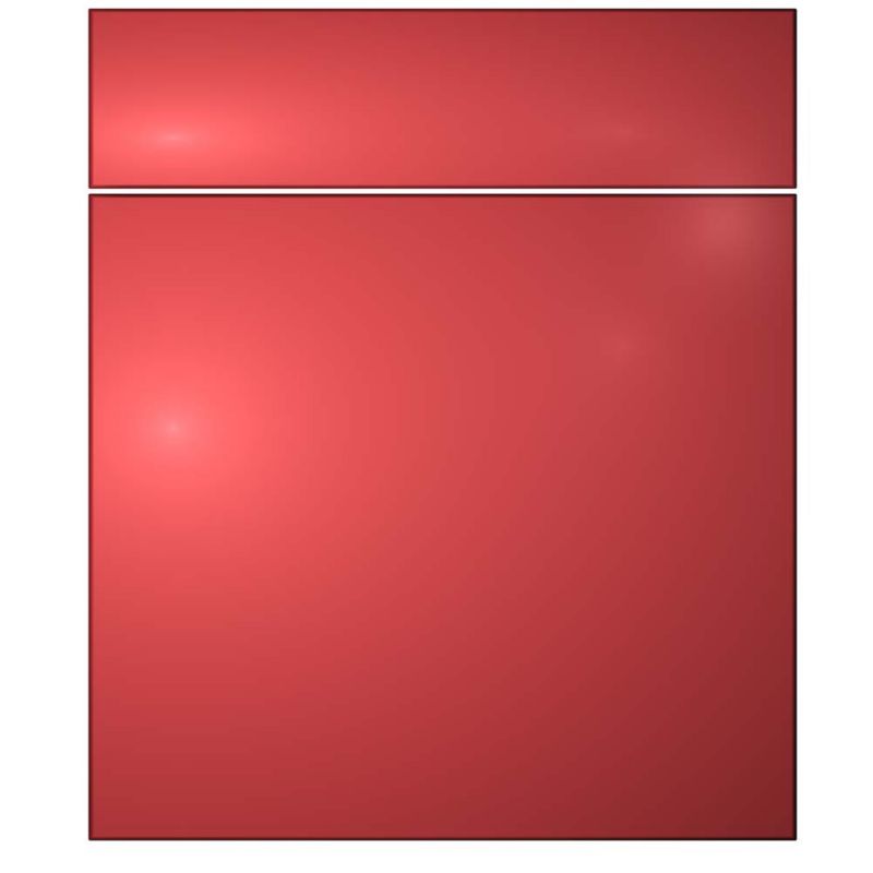 Cooke and Lewis Kitchens Cooke and Lewis High Gloss Red Pack S Door and Drawer Front 600mm