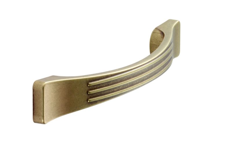 Narrow Bow Handle Antique Brass Effect Pack of 2