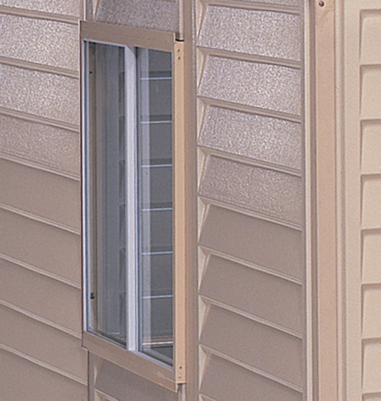 Duramate Window Duramate Sliding Window Kit For Vinyl Sheds Cream