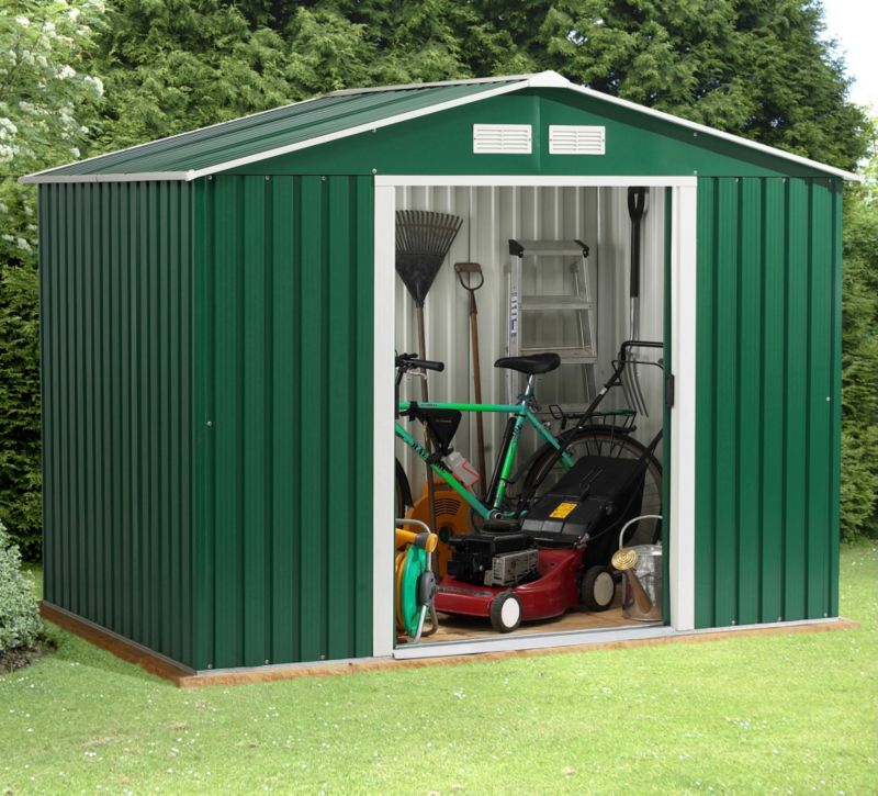 Titan Apex Metal Shed - Model 86 - (H) 6ft10in x (W) 8ft4in x (D) 5ft 8in