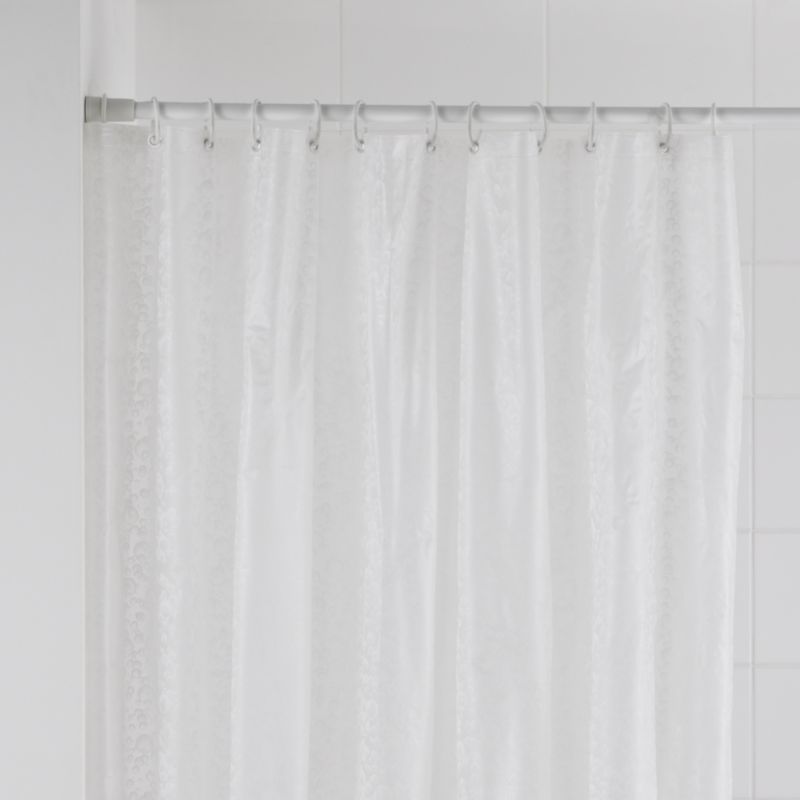 White Bubbles Shower Curtain