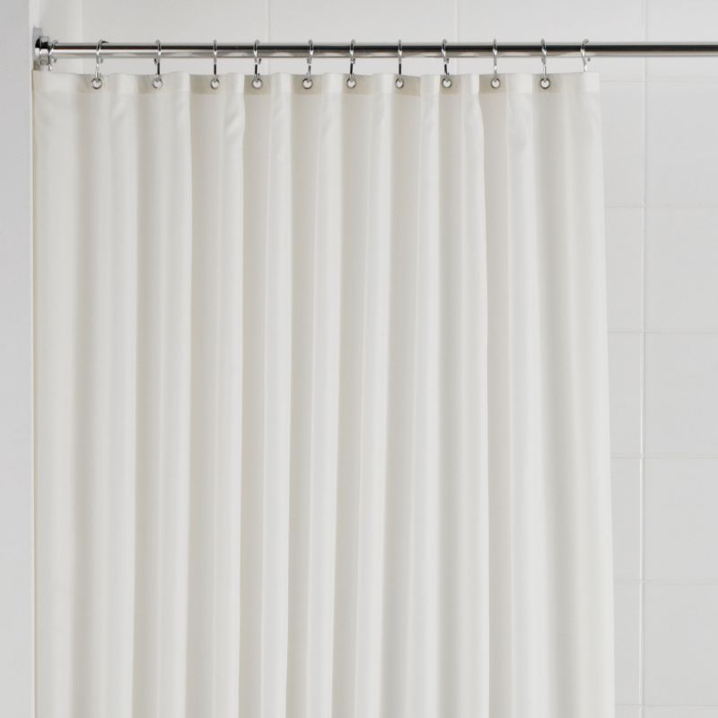 Cream Textile Shower Curtain