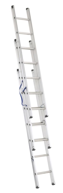 BandQ Trade Compact 2m Triple Extension Ladder (H)201.5cm