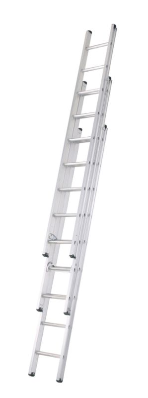 BandQ, BandQ BandQ Trade 3.1m Triple Extension Ladder (H)310cm