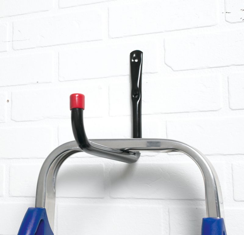 BandQ Black Lockable Ladder Storage Hooks