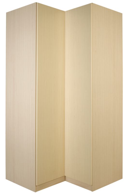 Contemporary Corner Wardrobe Maple Style