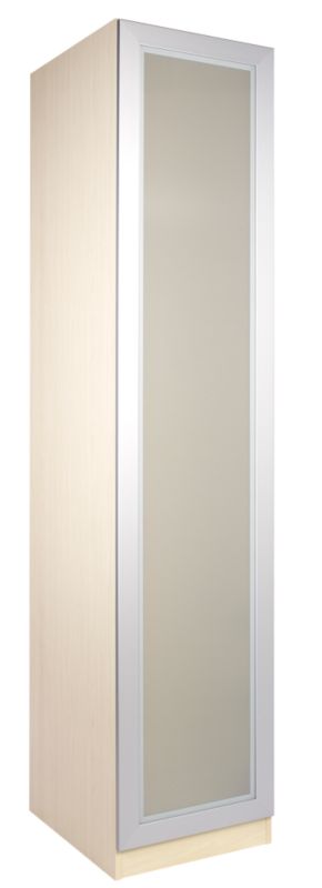 Accent Single Wardrobe Maple Style With Glass Door