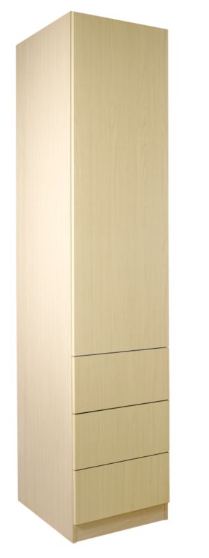 Contemporary Single Combi Wardrobe Maple Style