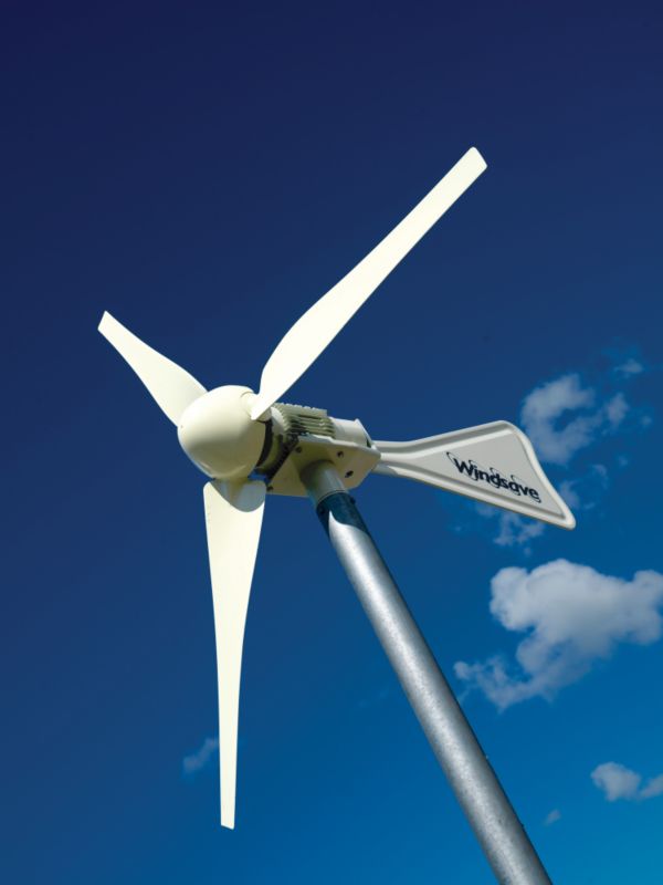 Windsave Micro-Wind Turbine System WS1200 Grey Installed