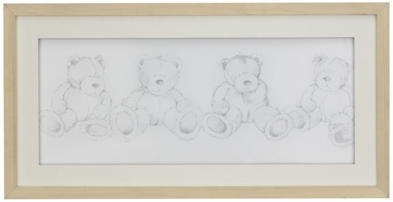 Colours by BampQ Teddies Framed Print Multi