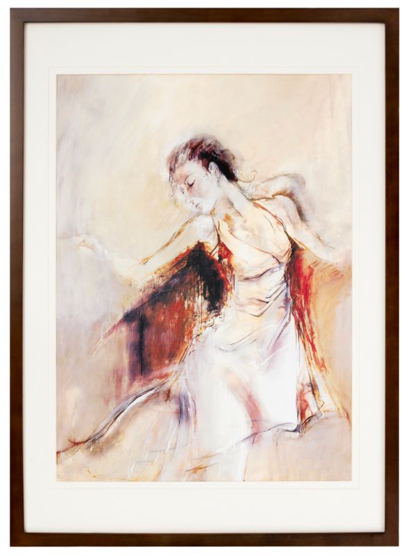 Colours by BampQ by BampQ Framed Print Dancer H70 x W50cm
