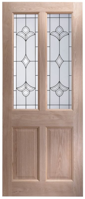 McCall Glazed Oak Veneer External Door 1981 x 838mm