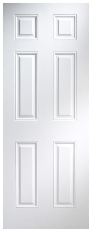 BampQ Broadland Plus Pre Painted Door NAT26BTNHW White Woodgrain Effect H1981 x W762 x D35mm
