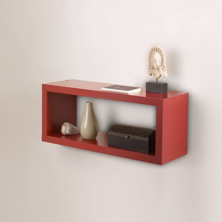 B&Q Chunky Box Shelf Kit Gloss Red