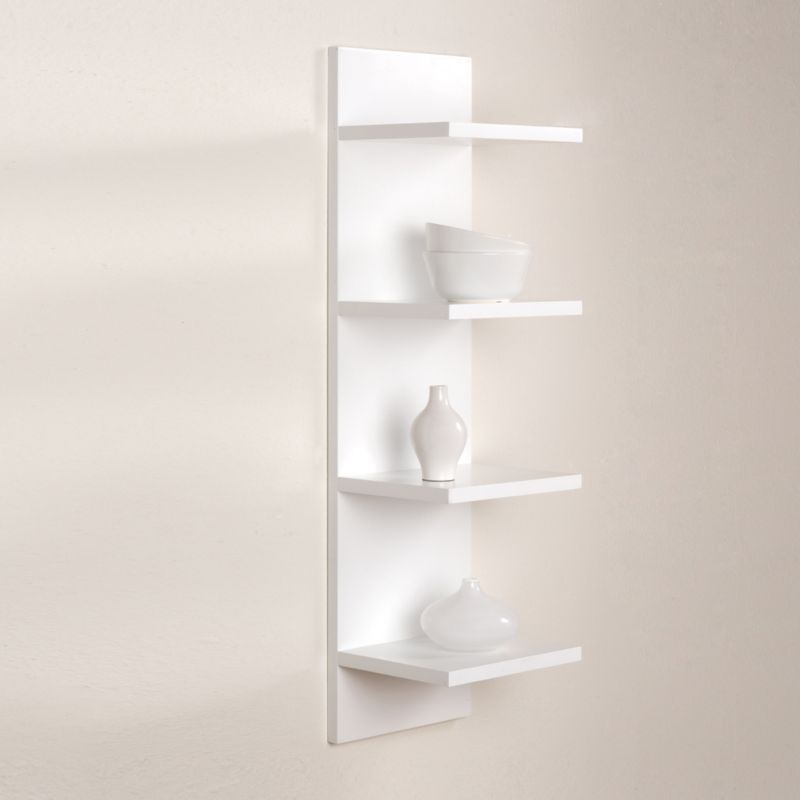 B&Q Boston Shelf Kit Gloss White