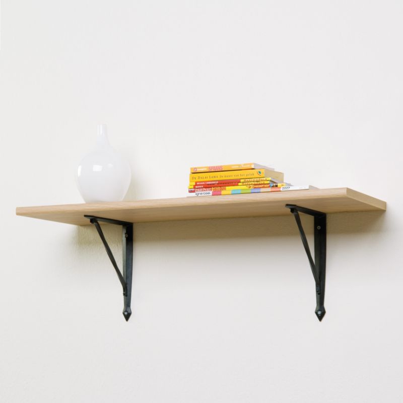 BandQ Black Classic Twist Shelf Bracket 807316