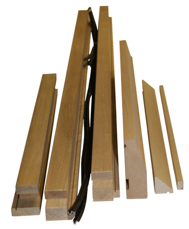 BandQ Traditional Exterior Hardwood Veneer Door Frame Natural H2074 x W856 x D68mm