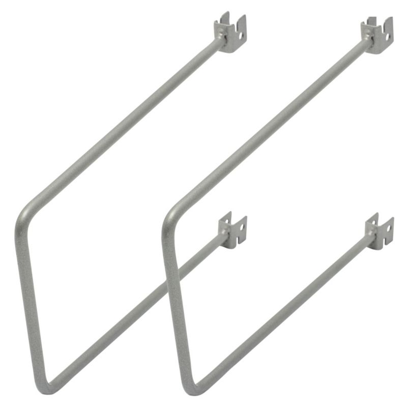 BampQ Mat Silver Flexi Shelving Spring Rod Bookend