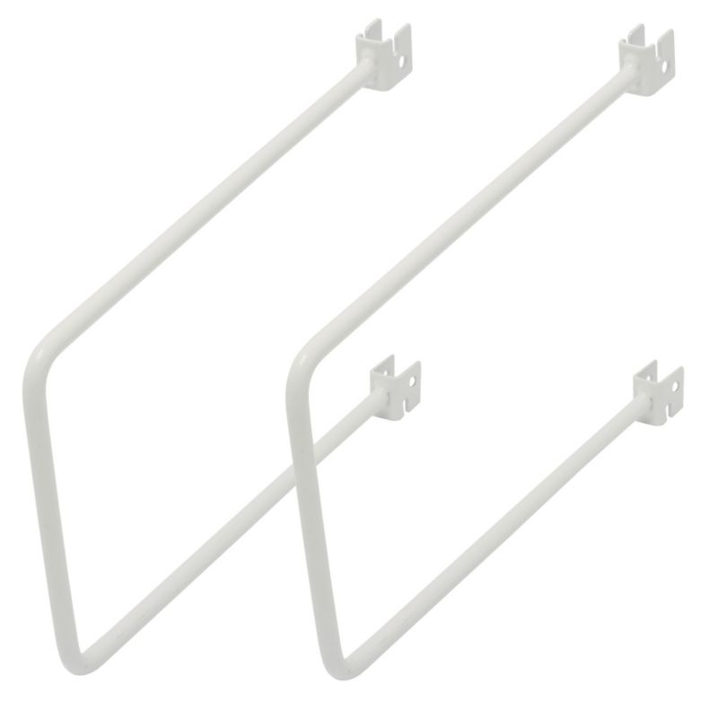 B&Q Spring Rod Bookend White