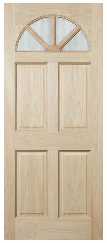 Carolina 4 Lite Glazed Hardwood Veneer Exterior Door H1981 x W838 x D44mm