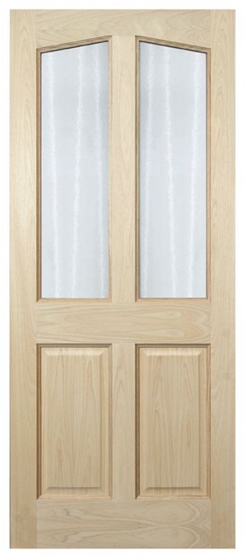 Richmond 2 Lite Glazed Hardwood Veneer Exterior Door H2032 x W813 x D44mm