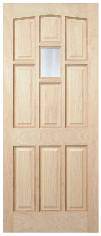 Strand 1 Lite Glazed Hardwood Veneer Exterior Door H2032 x W813 x D44mm