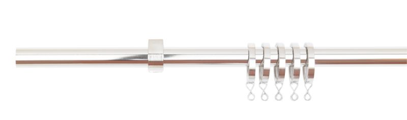 Colours by BandQ Curtain Pole Chrome Effect