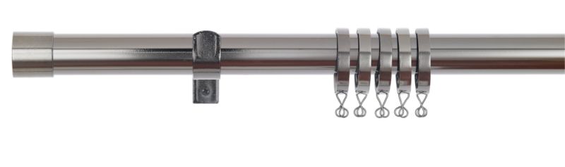 Colours Metal Curtain Pole in Black Nickel Effect