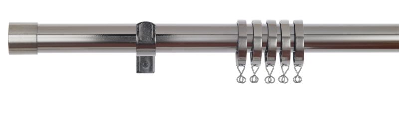 Colours Curtain Pole Black Nickel Effect (L)2.4M