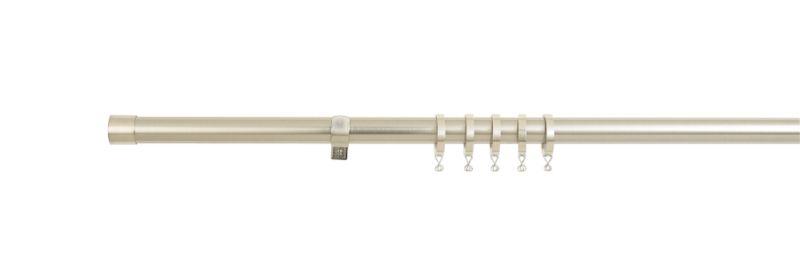 Colours Metal Curtain Pole in Satin Nickel Effect